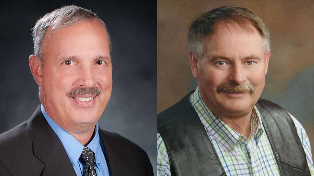 Portraits of two men
